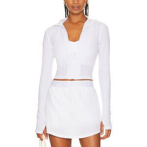 Alala 'Rise' White Zip Up Jacket Size L